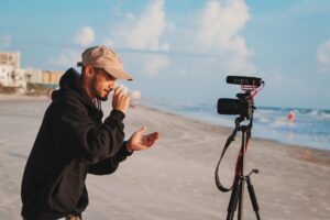 YouTuber Filming